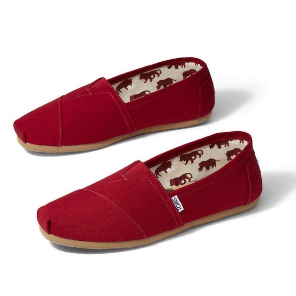 Toms Shoes - Tom’s Classic Red Canvas Shoes